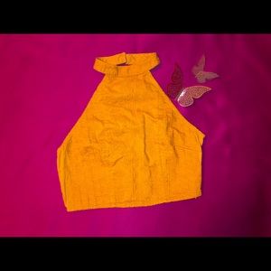 Lace halter neck top